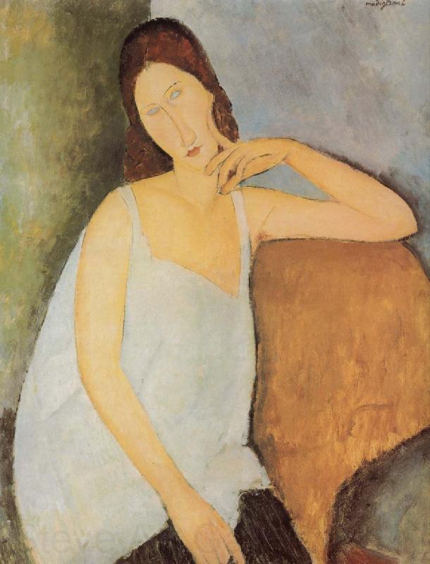 Amedeo Modigliani Portrait of Jeanne Hebuterne Norge oil painting art